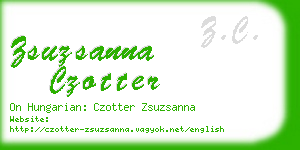 zsuzsanna czotter business card